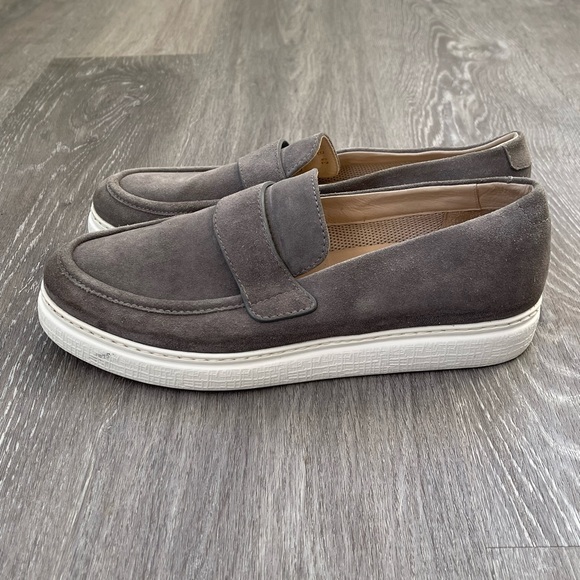 Canali Suede Penny Loafers Size 42 Regular (US 9) - Picture 3 of 6